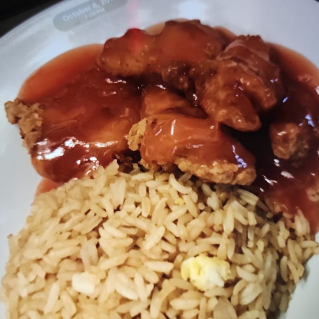 Sweet and Sour Chicken.