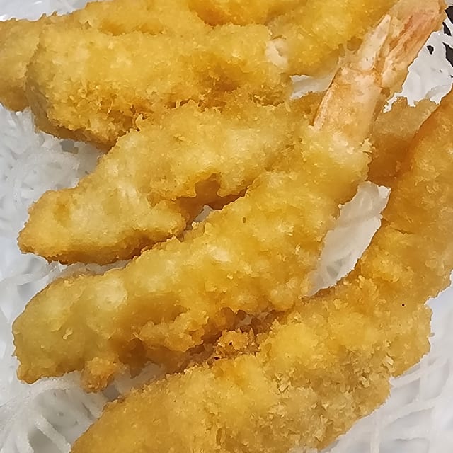 Shrimp and Vegetable Tempura.