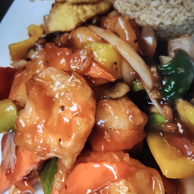 Sweet and Sour Shrimp.